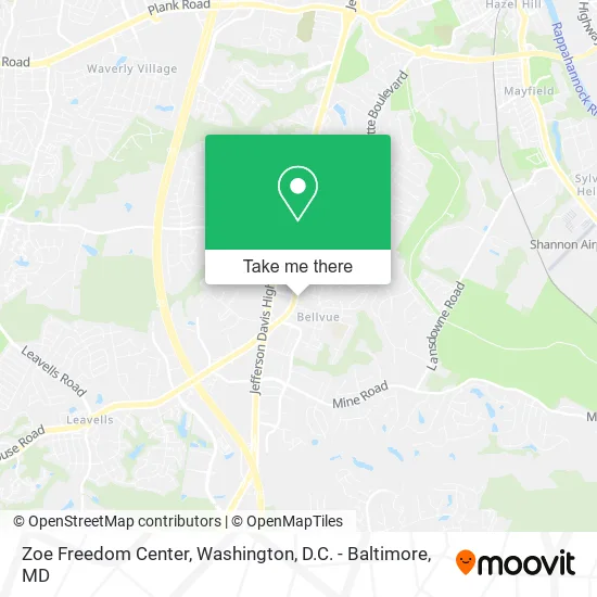 Mapa de Zoe Freedom Center