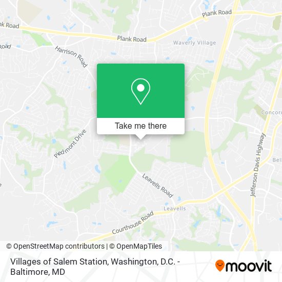 Mapa de Villages of Salem Station