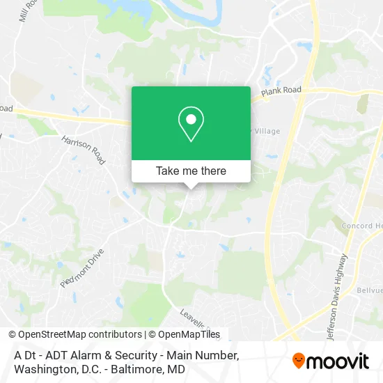 Mapa de A Dt - ADT Alarm & Security - Main Number