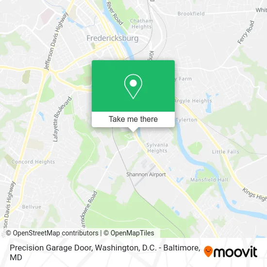 Precision Garage Door map