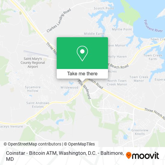 Mapa de Coinstar - Bitcoin ATM
