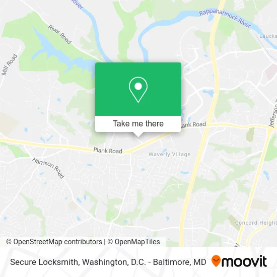 Secure Locksmith map