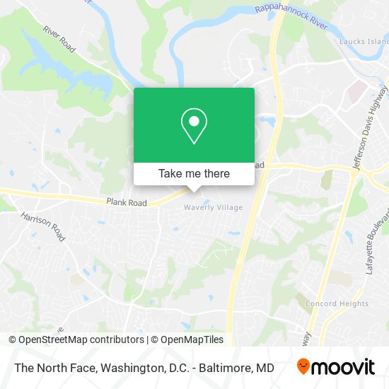 The North Face map