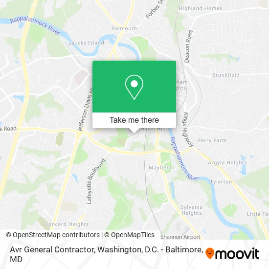 Avr General Contractor map