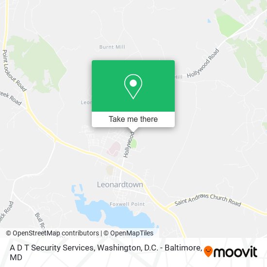 A D T Security Services map