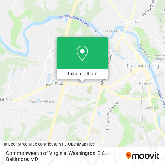 Commonwealth of Virginia map