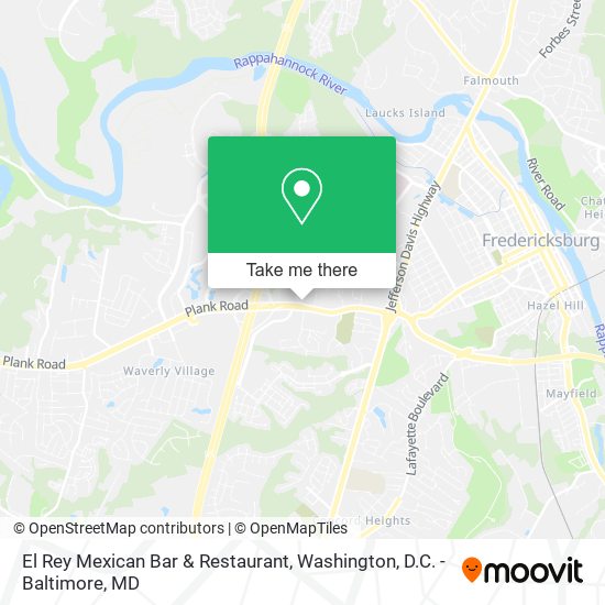 El Rey Mexican Bar & Restaurant map