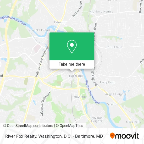 River Fox Realty map