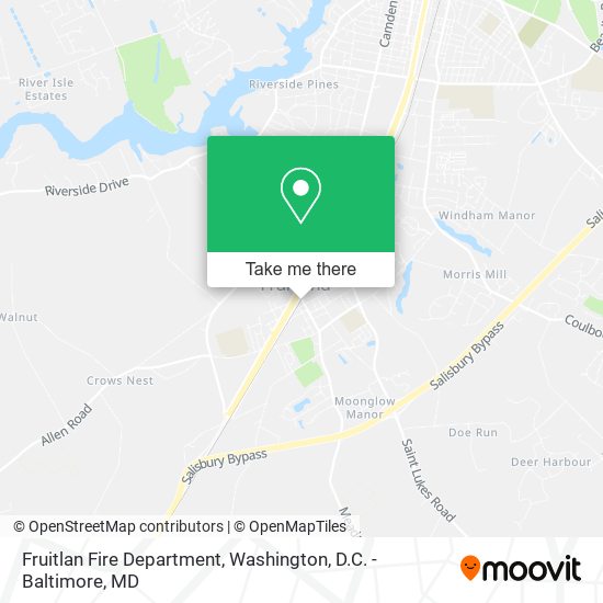 Fruitlan Fire Department map