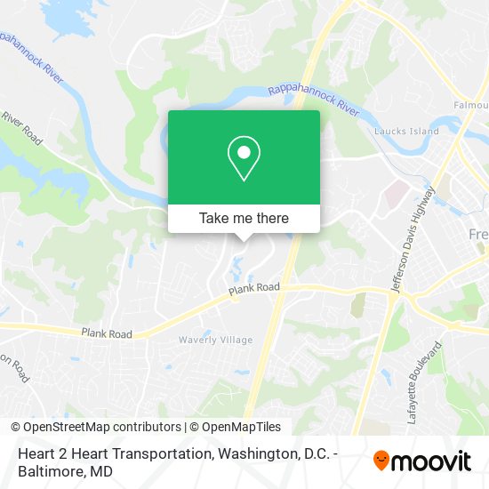 Heart 2 Heart Transportation map