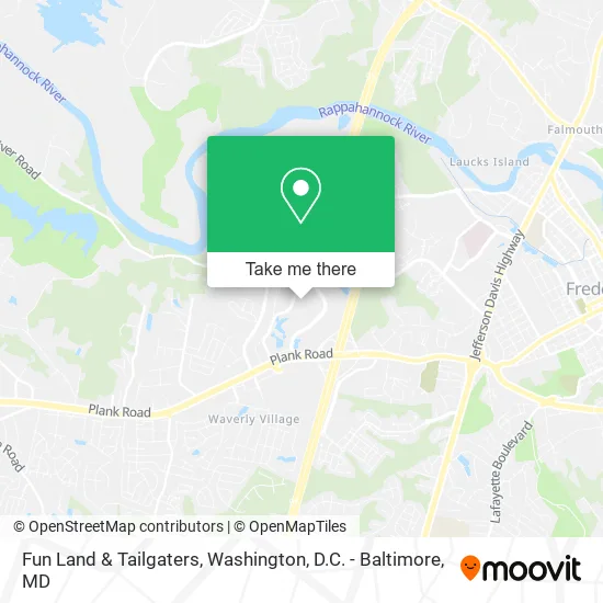 Fun Land & Tailgaters map