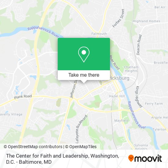 Mapa de The Center for Faith and Leadership