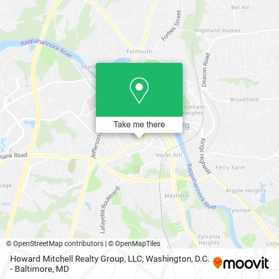 Mapa de Howard Mitchell Realty Group, LLC