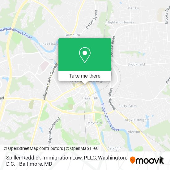 Spiller-Reddick Immigration Law, PLLC map