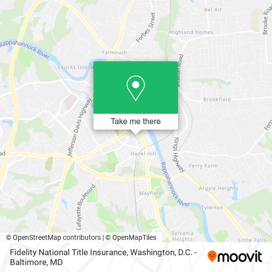 Mapa de Fidelity National Title Insurance