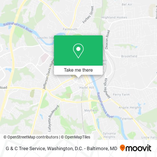 G & C Tree Service map
