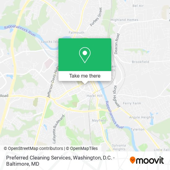 Preferred Cleaning Services map