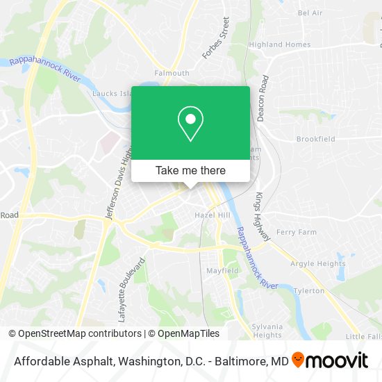 Mapa de Affordable Asphalt