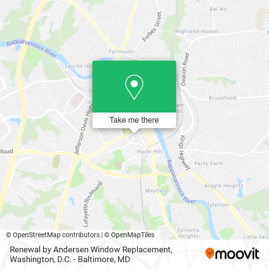 Renewal by Andersen Window Replacement map
