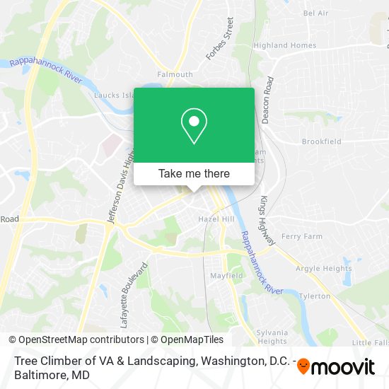 Mapa de Tree Climber of VA & Landscaping
