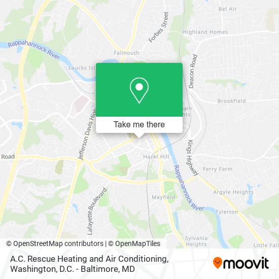 Mapa de A.C. Rescue Heating and Air Conditioning