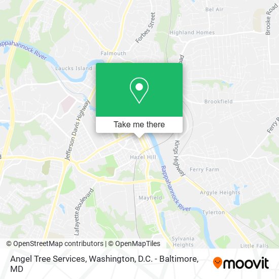 Mapa de Angel Tree Services
