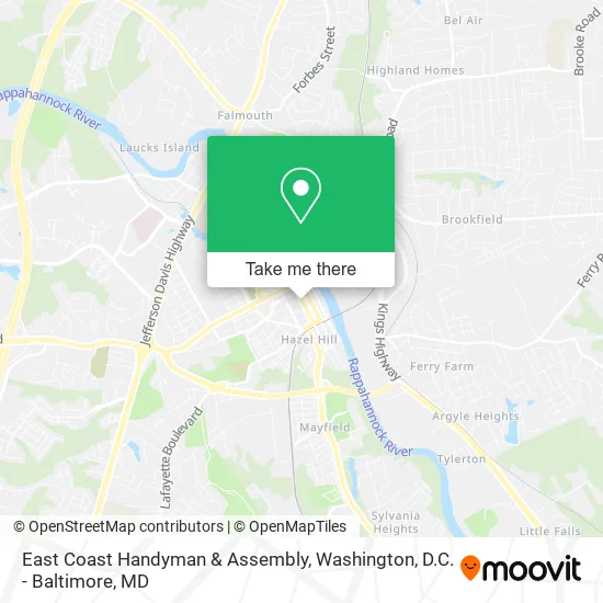Mapa de East Coast Handyman & Assembly