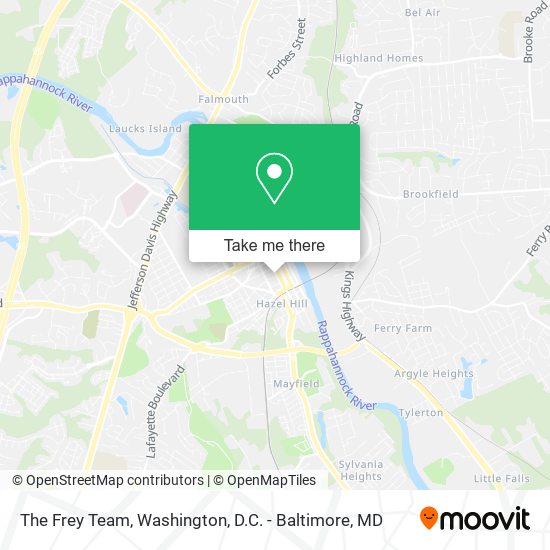 The Frey Team map