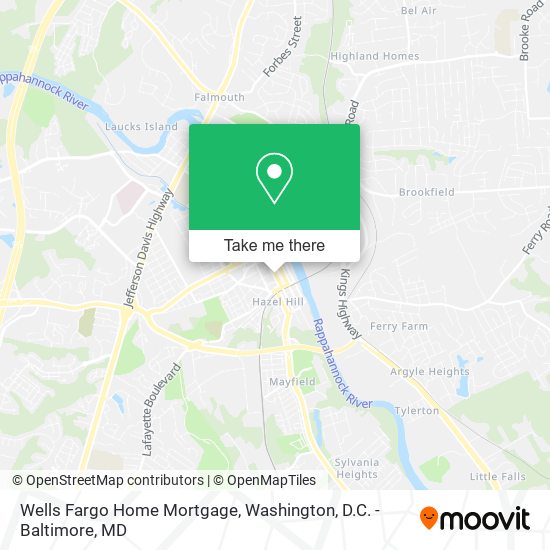 Wells Fargo Home Mortgage map