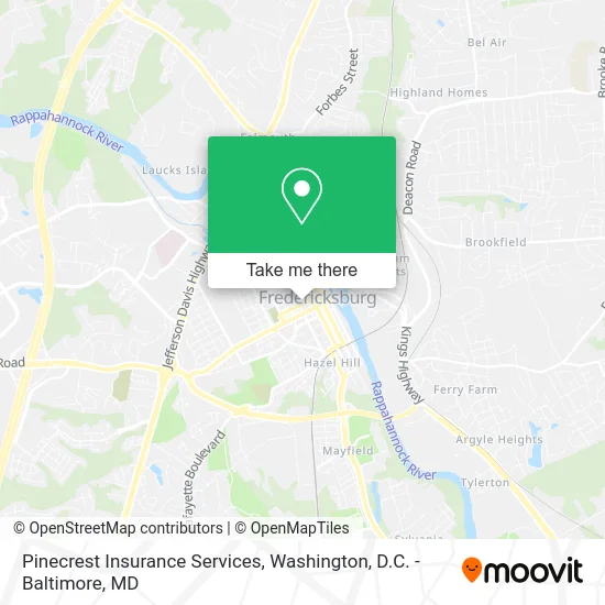 Pinecrest Insurance Services map