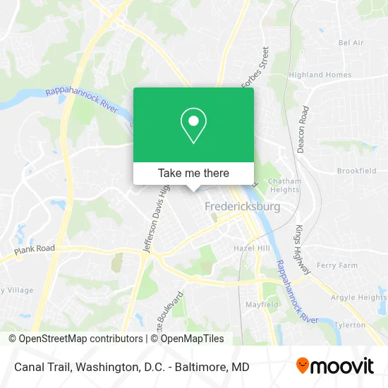 Canal Trail map
