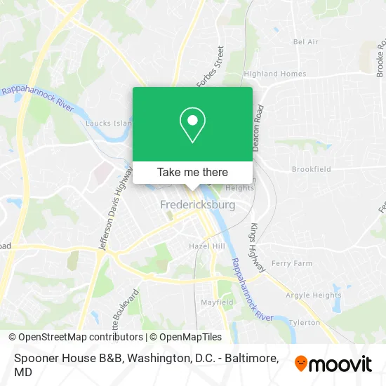 Mapa de Spooner House B&B