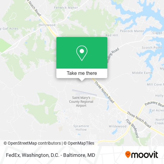 Mapa de FedEx