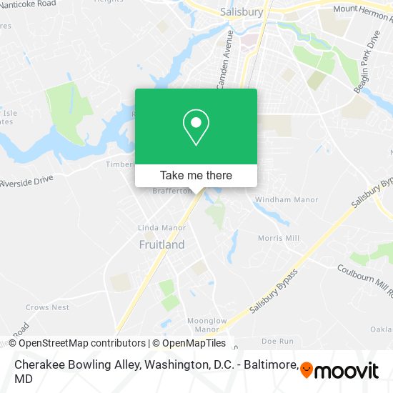 Cherakee Bowling Alley map