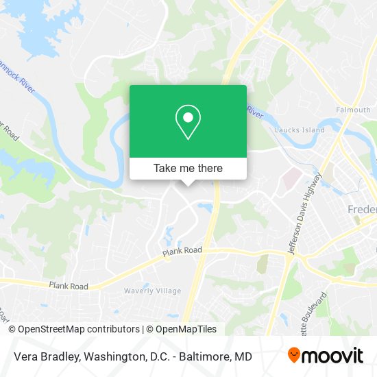 Vera Bradley map