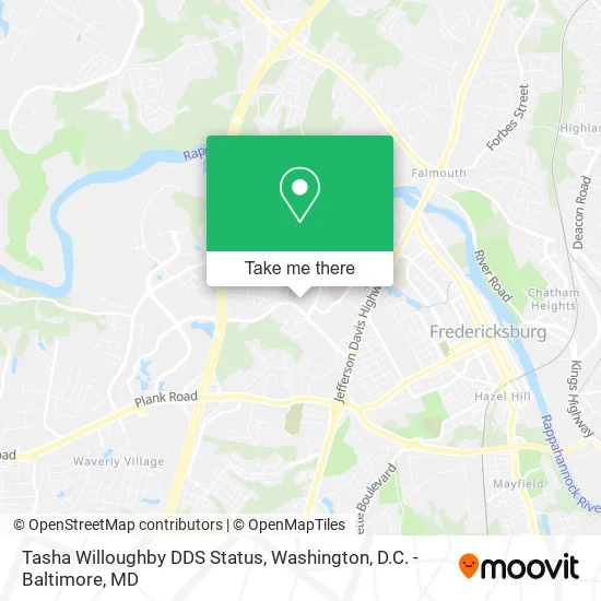 Mapa de Tasha Willoughby DDS Status