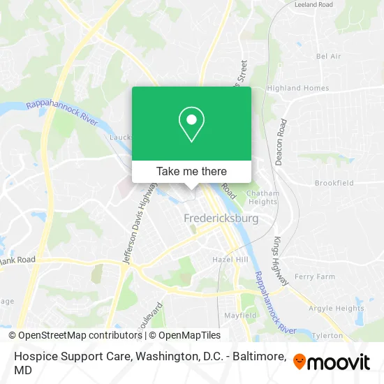 Mapa de Hospice Support Care