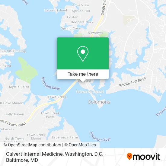 Calvert Internal Medicine map