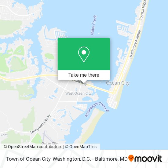Town of Ocean City map