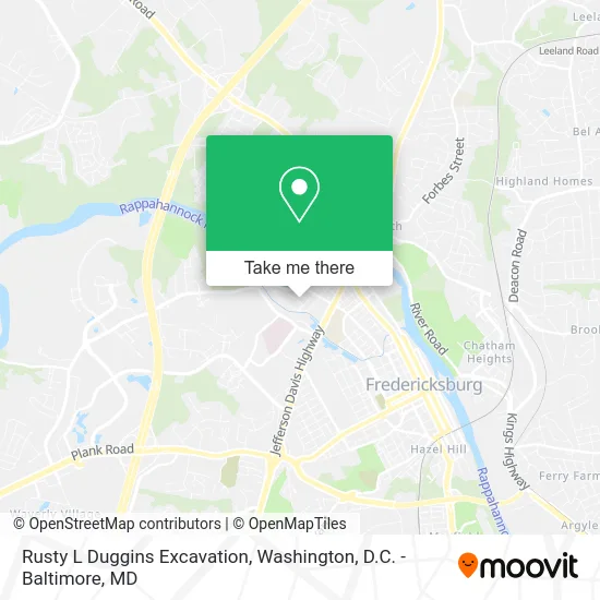 Rusty L Duggins Excavation map