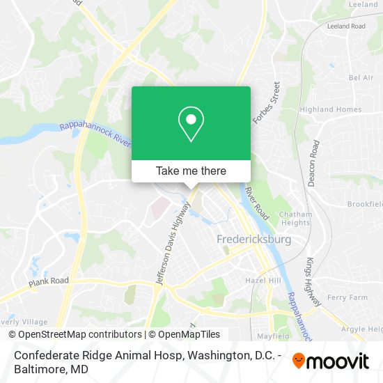Confederate Ridge Animal Hosp map