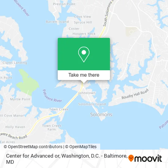 Center for Advanced or map