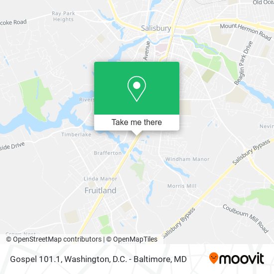 Gospel 101.1 map