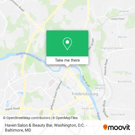 Mapa de Haven Salon & Beauty Bar