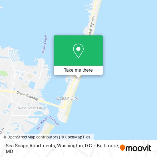 Sea Scape Apartments map