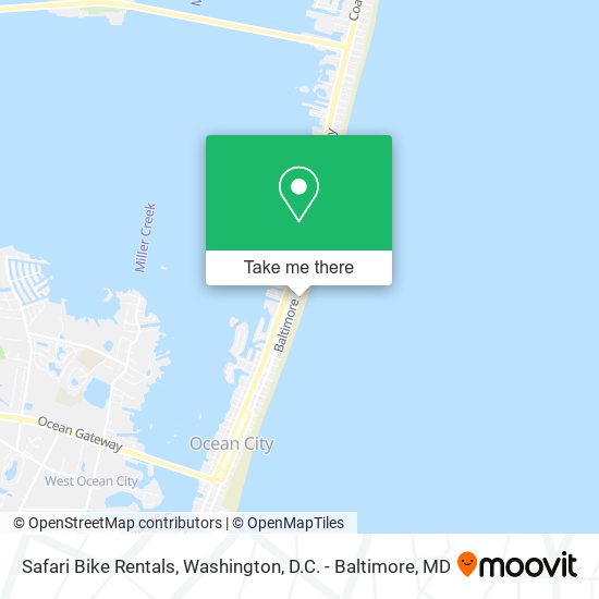 Safari Bike Rentals map