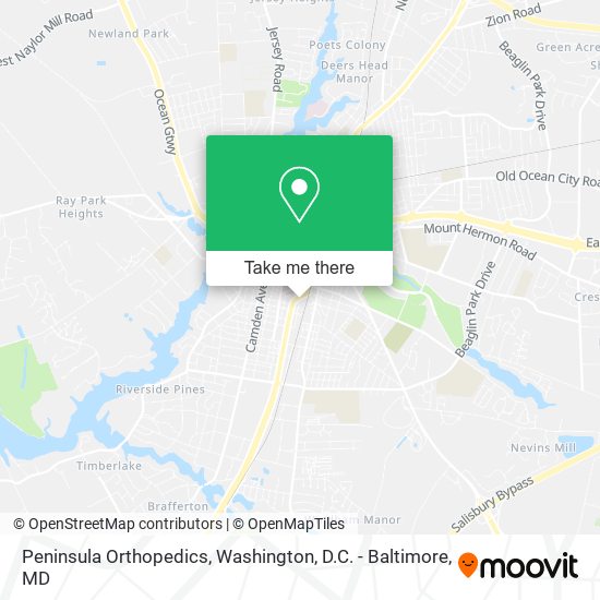 Peninsula Orthopedics map