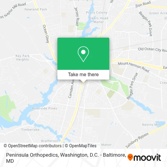 Peninsula Orthopedics map