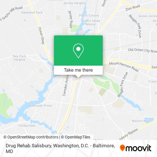 Mapa de Drug Rehab Salisbury