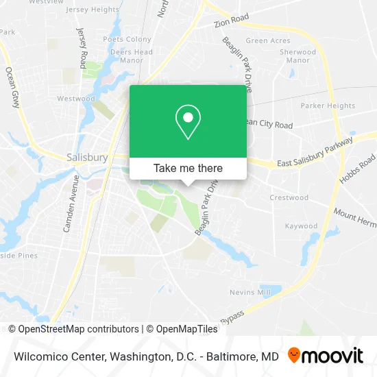 Wilcomico Center map